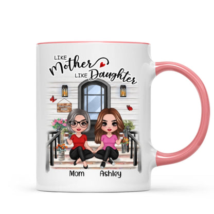 Doll Mother Daughter Front Porch Personalized Mug