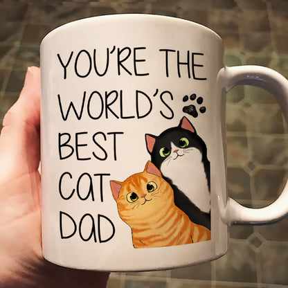 You Are The World's Best Cat Dad Personalized Mug