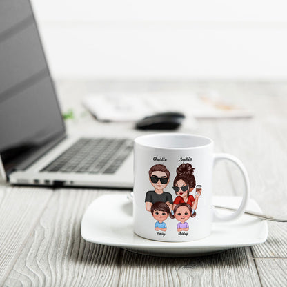 No One Else I'd Rather Raise Kids With Funny Father's Day Gift For Husband Personalized Mug