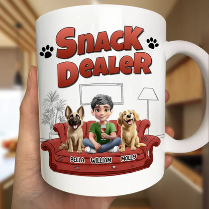 Treat Dealer 3D Effect Dogs - Personalized Mug
