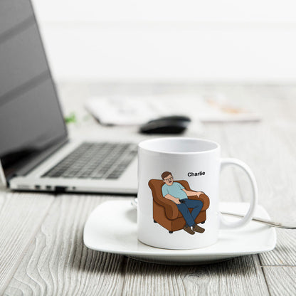 No One Else Can Watch TV With Their Eyes Closed Better Than You Funny Father's Day Gift For Dad Grandpa Personalized Mug