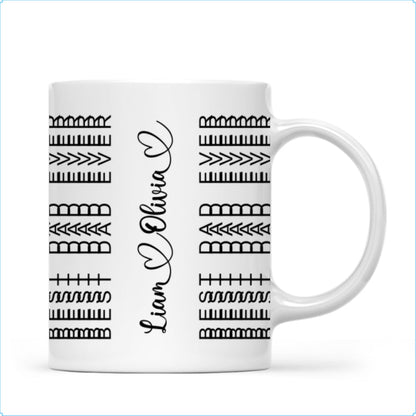 Best Dad Ever Funny Dad Hidden Message Personalized Mug, Father's Day Gift for Dad, Custom Kids' Names