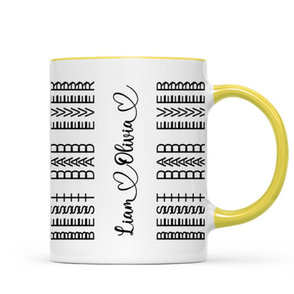 Best Dad Ever Funny Dad Hidden Message Personalized Mug, Father's Day Gift for Dad, Custom Kids' Names