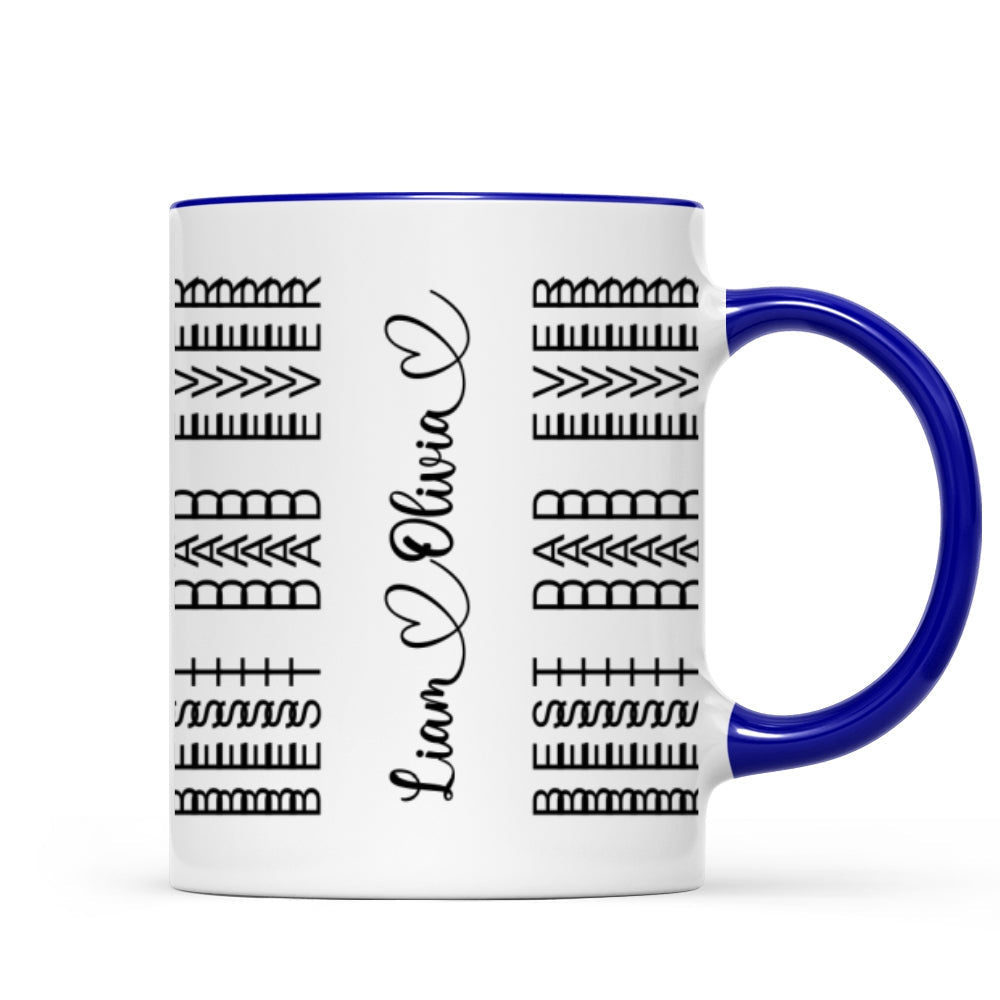Best Dad Ever Funny Dad Hidden Message Personalized Mug, Father's Day Gift for Dad, Custom Kids' Names