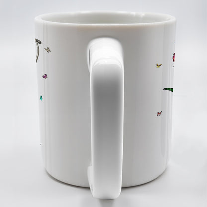 Vibrant Tulip And Stethoscope Design, Beautiful Butterflies - Personalized Custom Coffee Mug - NUR006_MG