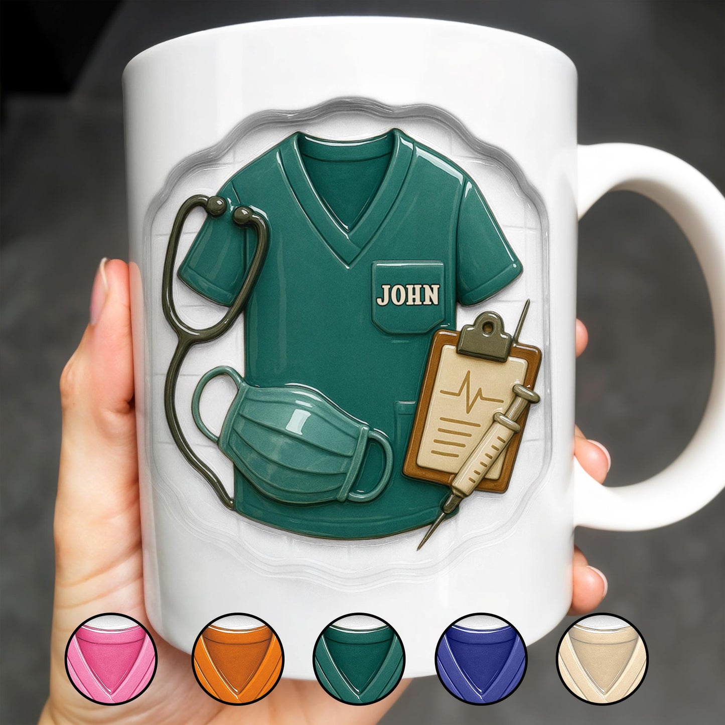 Celebrate Your Favorite Healthcare Hero With This Custom Nurse Design - Personalized Custom Coffee Mug - NUR023_MG