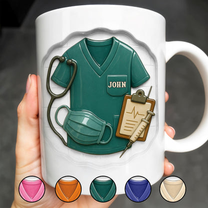 Celebrate Your Favorite Healthcare Hero With This Custom Nurse Design - Personalized Custom Coffee Mug - NUR023_MG