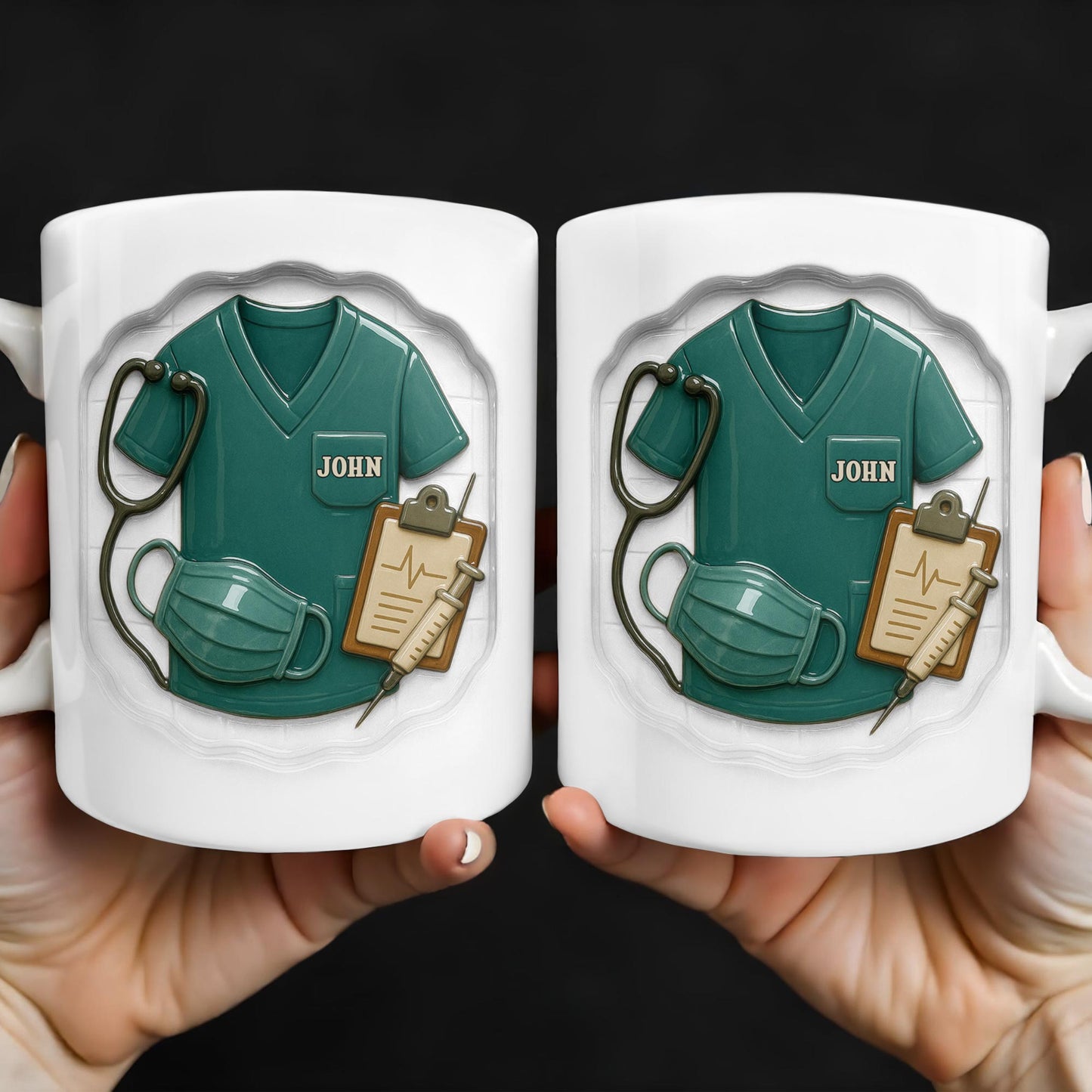 Celebrate Your Favorite Healthcare Hero With This Custom Nurse Design - Personalized Custom Coffee Mug - NUR023_MG