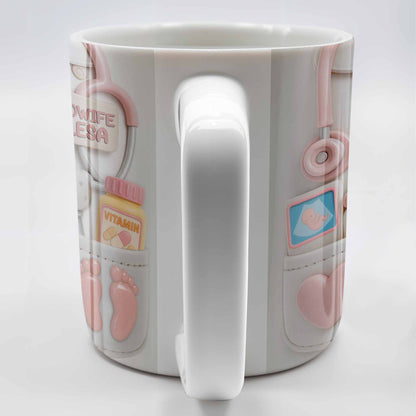 Celebrate Your Favorite Midwife With Essentials - Personalized Custom Coffee Mug - NUR034_MG