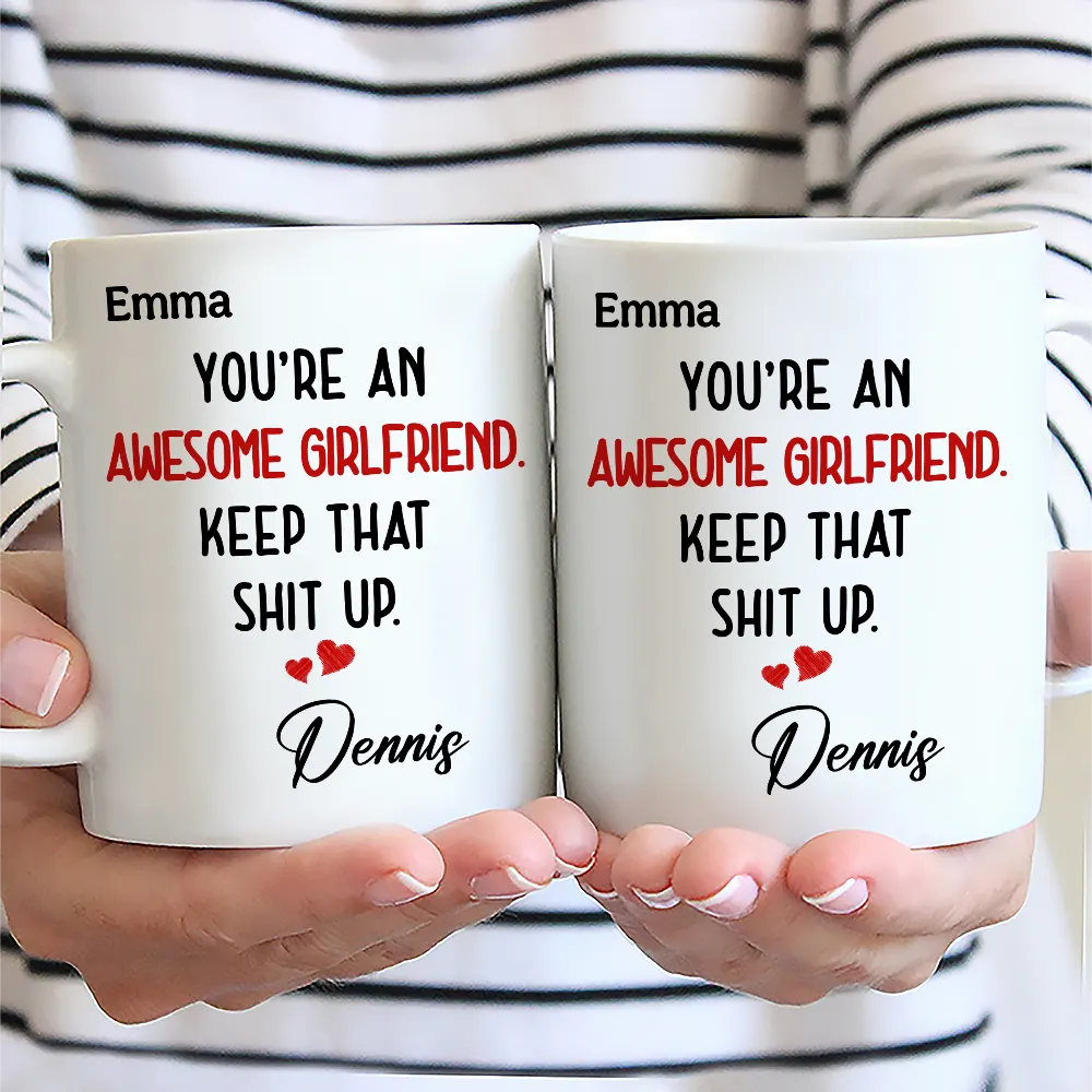 Text Pattern You Are An Awesome Wife - Personalized Mug