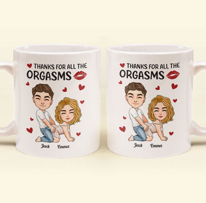 Naughty Couple Thanks For All The Orgasms - Personalized Mug