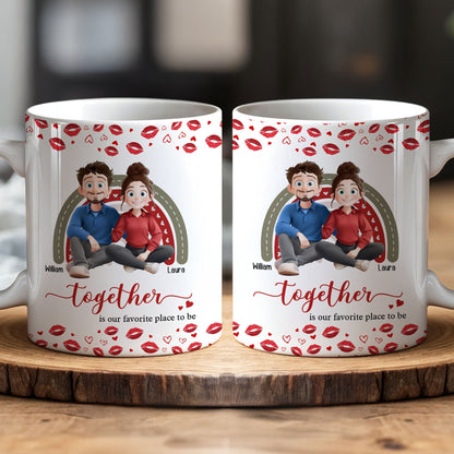 New Version Together Is Our Favorite Place To Be - Personalized Mug