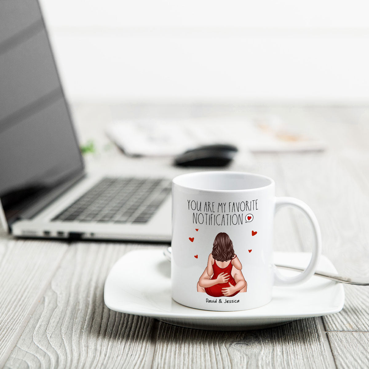 You Are My Favorite Notification Valentine's Couple Personalized Mug