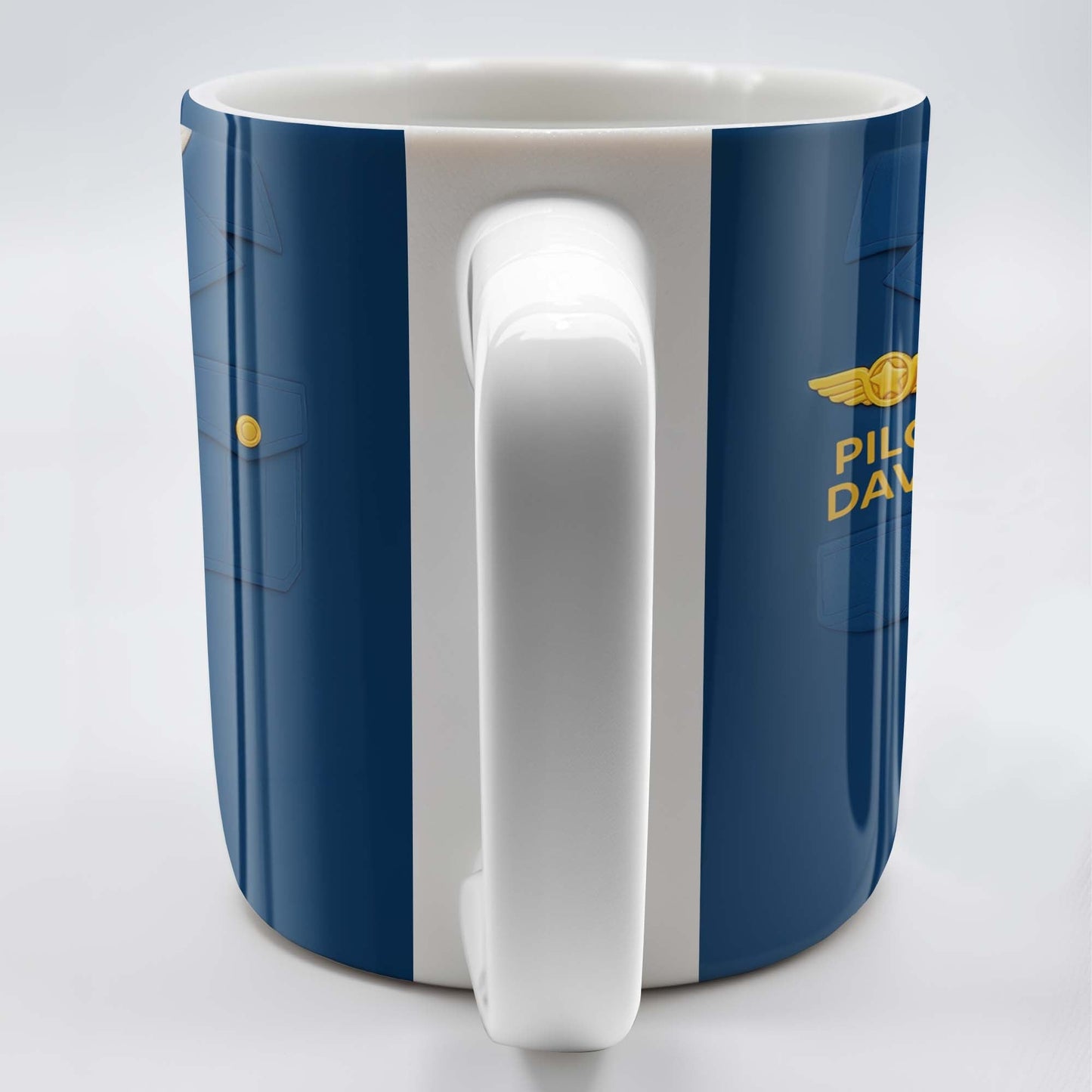 Celebrate The Love For Aviation With This Custom Pilot Uniform Design, Wings Badge - Personalized Custom Coffee Mug - OFC004_MG