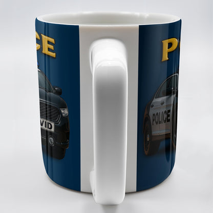 Police, Police Car And Siren - Personalized Custom Coffee Mug - OFC006_MG