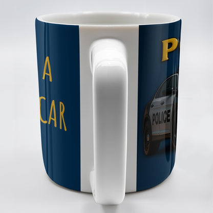 I Drive A Wee Woo Car, Police Car - Personalized Custom Coffee Mug - OFC010_MG