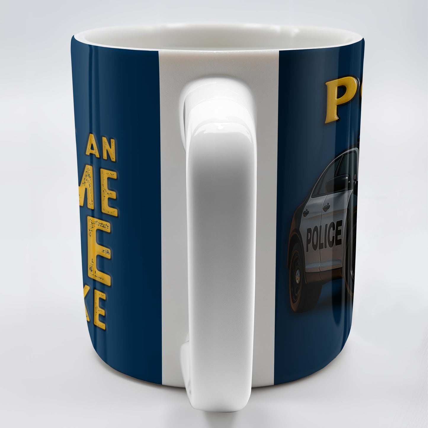 This Is What An Awesome Police Looks Like, Police Car And Badge - Personalized Custom Coffee Mug - OFC012_MG