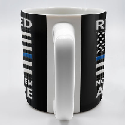 Retired Not My Problem Anymore, American Flag and Text - Personalized Custom Coffee Mug - OFC016_MG