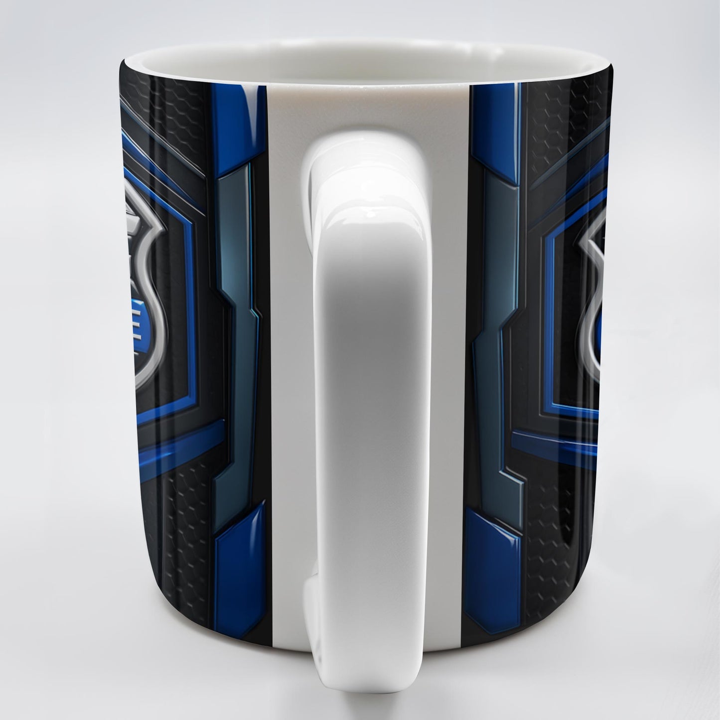 Back The Blue, Shield and Stars - Personalized Custom Coffee Mug - OFC018_MG