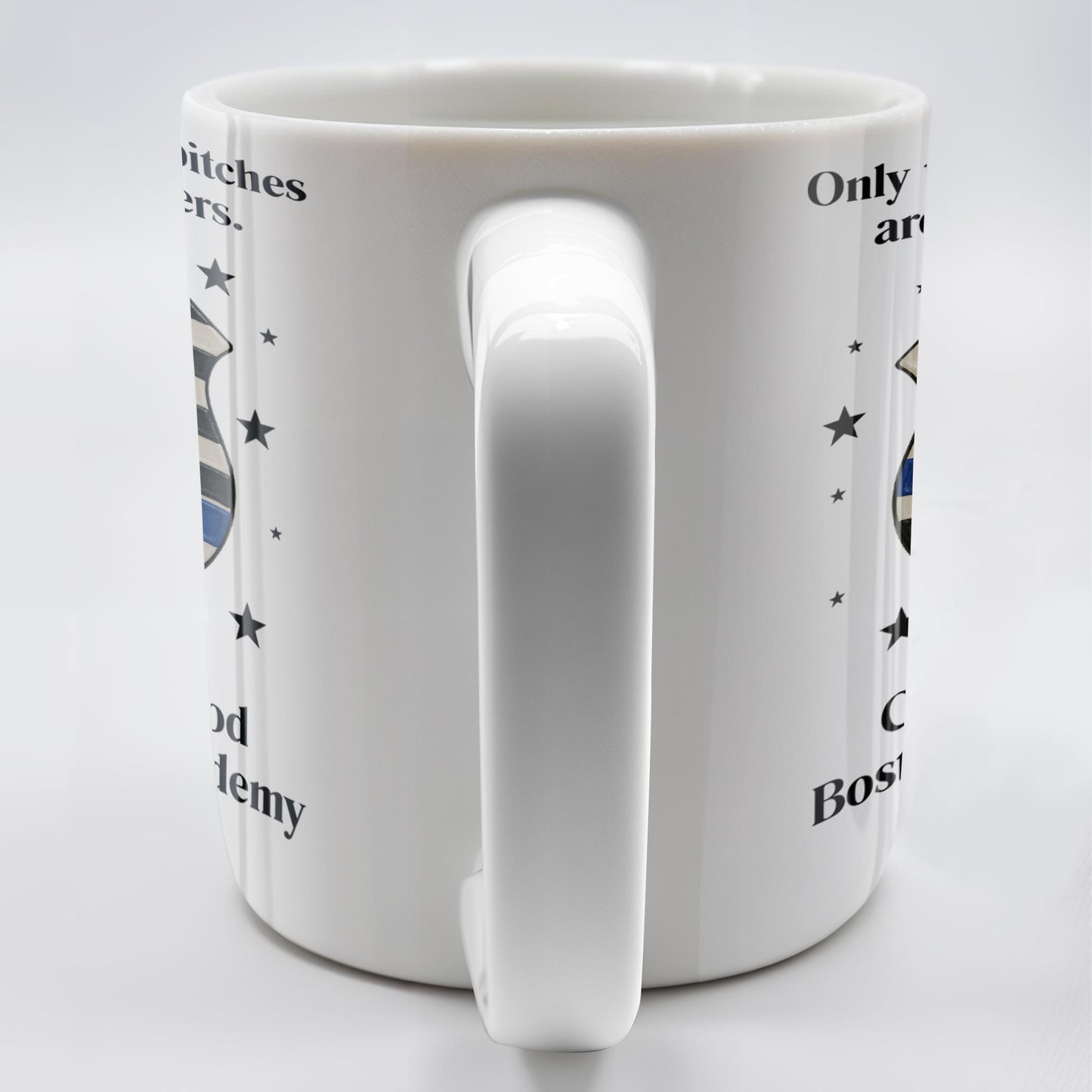 Only The Baddest B*tches Are Police Officers, Police Badge and Officer - Personalized Custom Coffee Mug - OFC020_MG