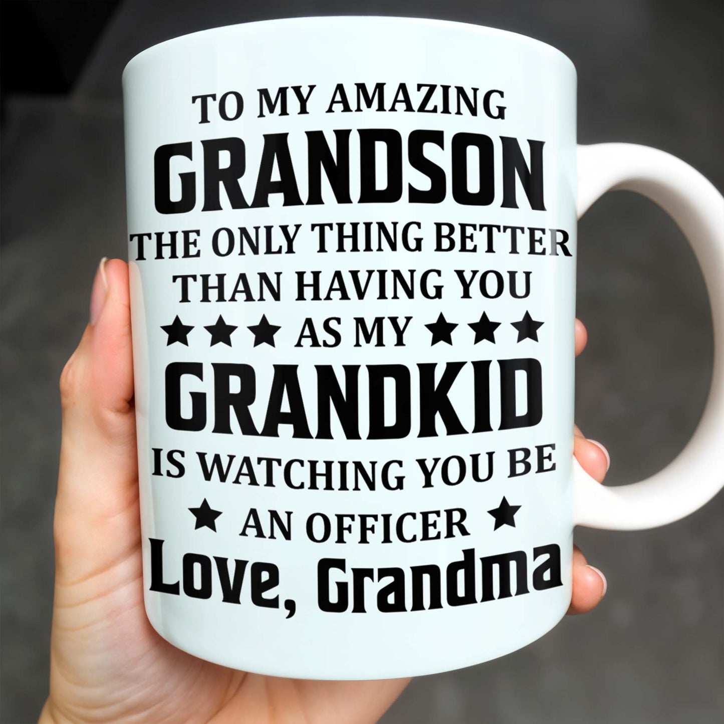 To My Amazing Grandson, The Only Thing Better Than Having You As My Grandkid - Personalized Custom Coffee Mug - OFC021_MG