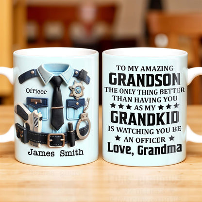 To My Amazing Grandson, The Only Thing Better Than Having You As My Grandkid - Personalized Custom Coffee Mug - OFC021_MG