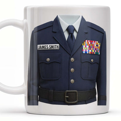 Honor Your Service With This Personalized Uniform Badge Mug - Personalized Custom Coffee Mug - OFC023_MG