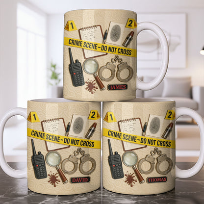 Crime Scene Do Not Cross Mystery Inspired Mug Design - Personalized Custom Coffee Mug - OFC027_MG