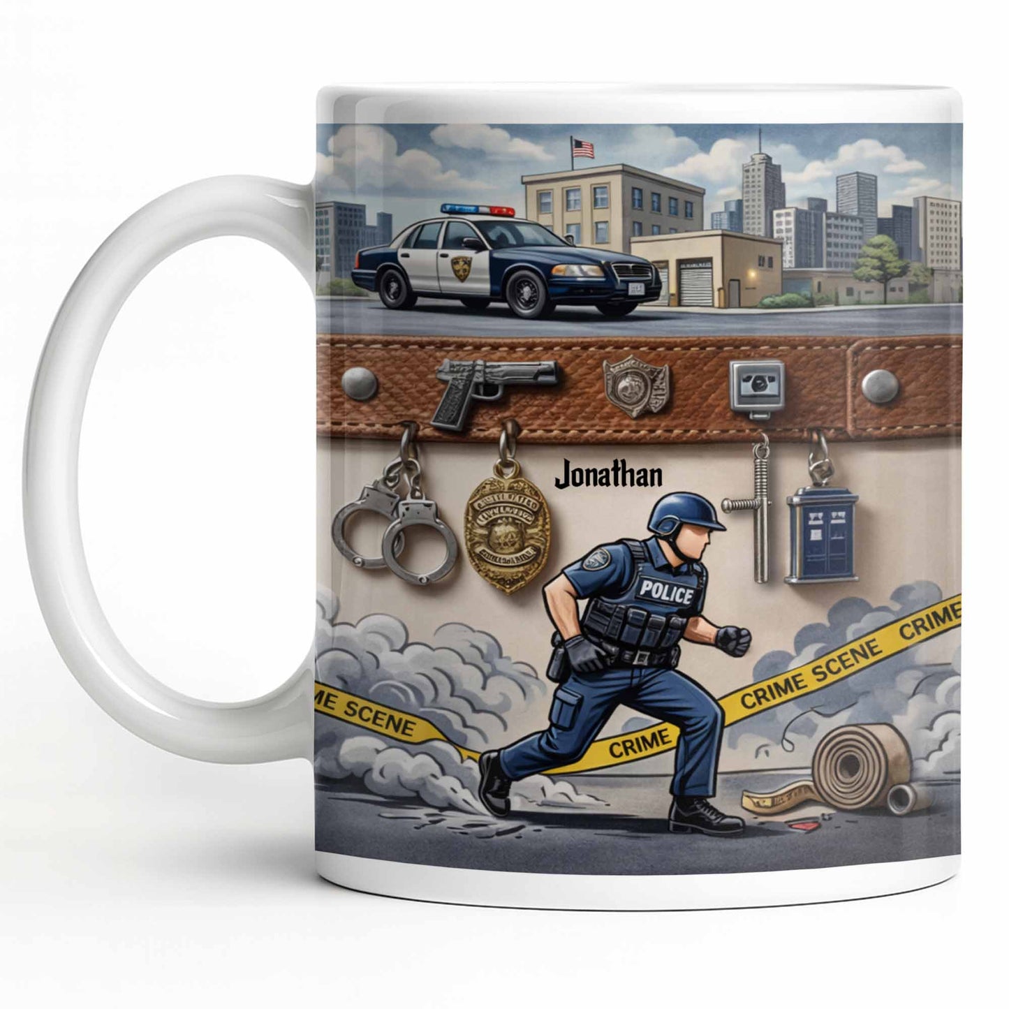 Honor A Law Enforcement Officer With A Custom Police Mug - Personalized Custom Coffee Mug - OFC030_MG