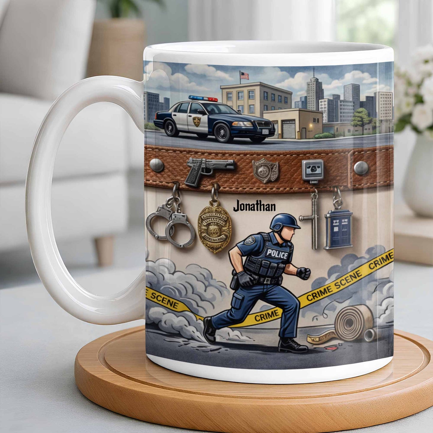 Honor A Law Enforcement Officer With A Custom Police Mug - Personalized Custom Coffee Mug - OFC030_MG