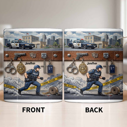Honor A Law Enforcement Officer With A Custom Police Mug - Personalized Custom Coffee Mug - OFC030_MG