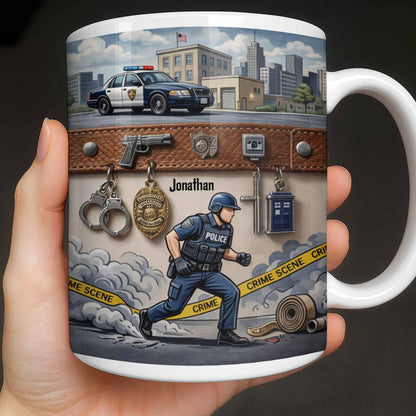 Honor A Law Enforcement Officer With A Custom Police Mug - Personalized Custom Coffee Mug - OFC030_MG