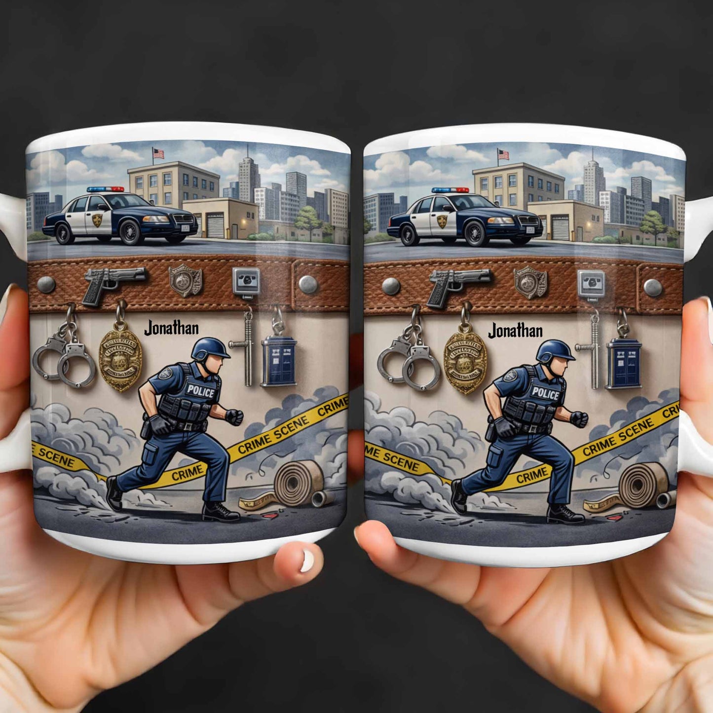 Honor A Law Enforcement Officer With A Custom Police Mug - Personalized Custom Coffee Mug - OFC030_MG
