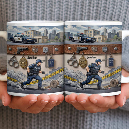 Honor A Law Enforcement Officer With A Custom Police Mug - Personalized Custom Coffee Mug - OFC030_MG