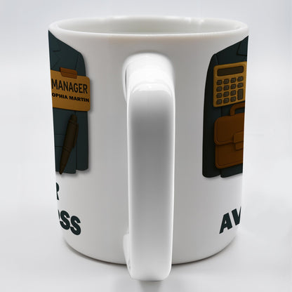 Not Your Average Boss, Suit and Accessories - Personalized Custom Coffee Mug - OFW004_MG