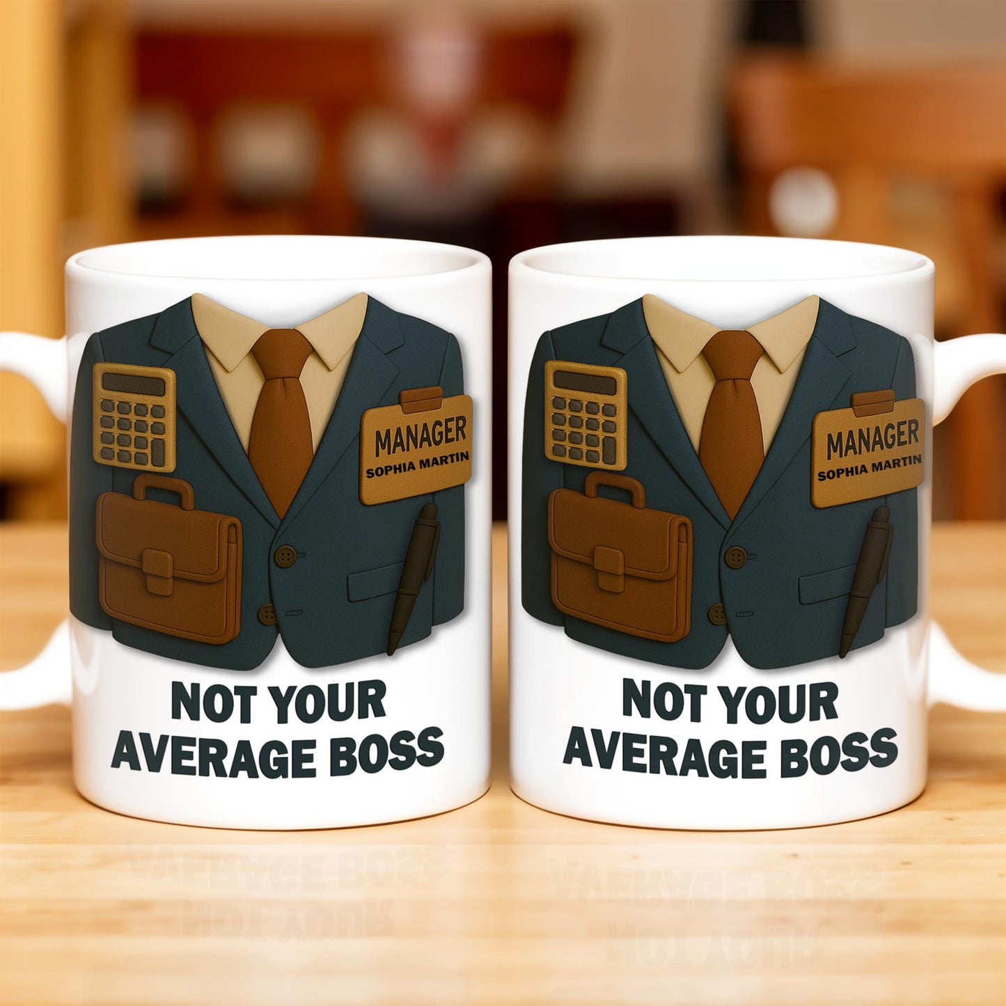 Not Your Average Boss, Suit and Accessories - Personalized Custom Coffee Mug - OFW004_MG