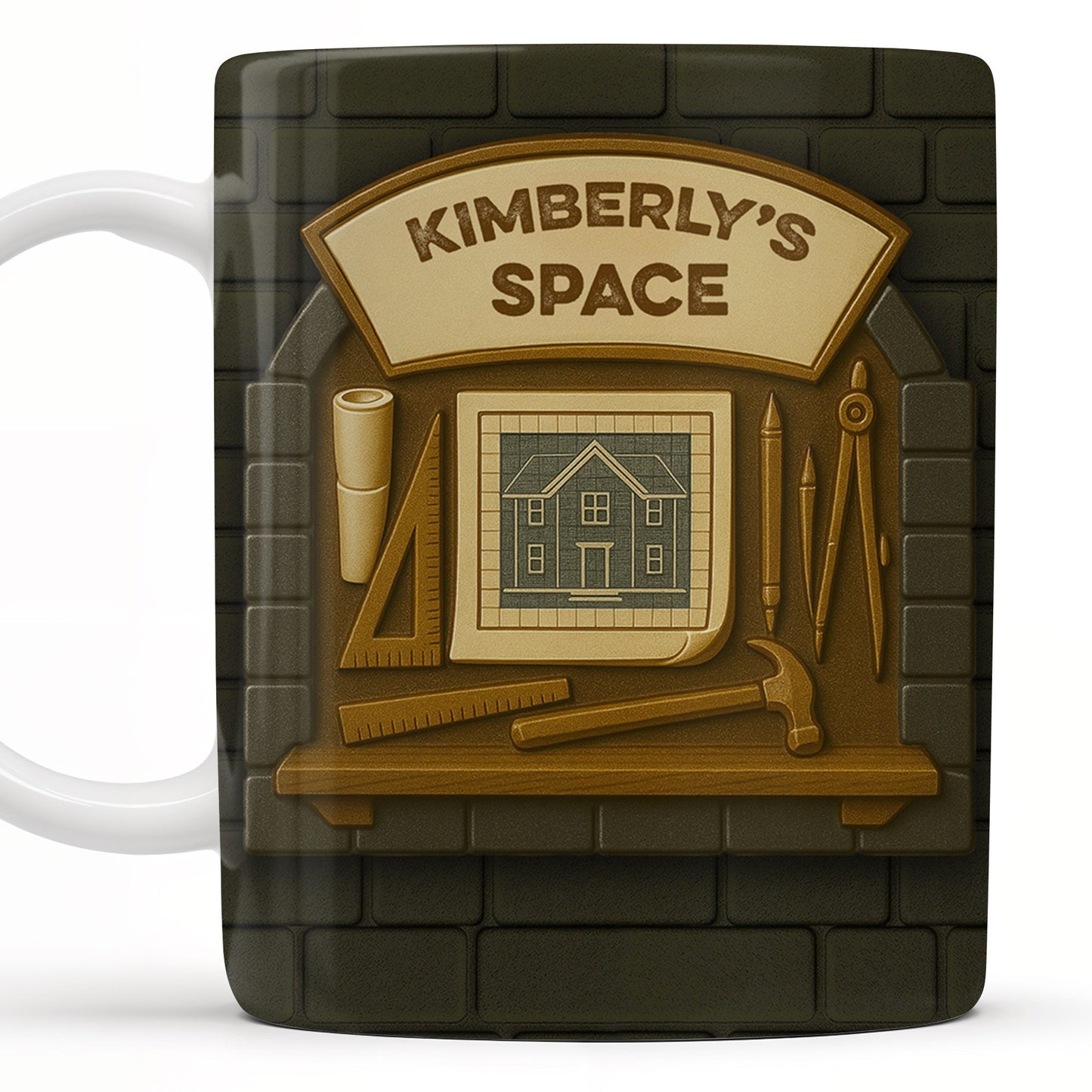 Kimberly's Space, House and Tools - Personalized Custom Coffee Mug - OFW005_MG