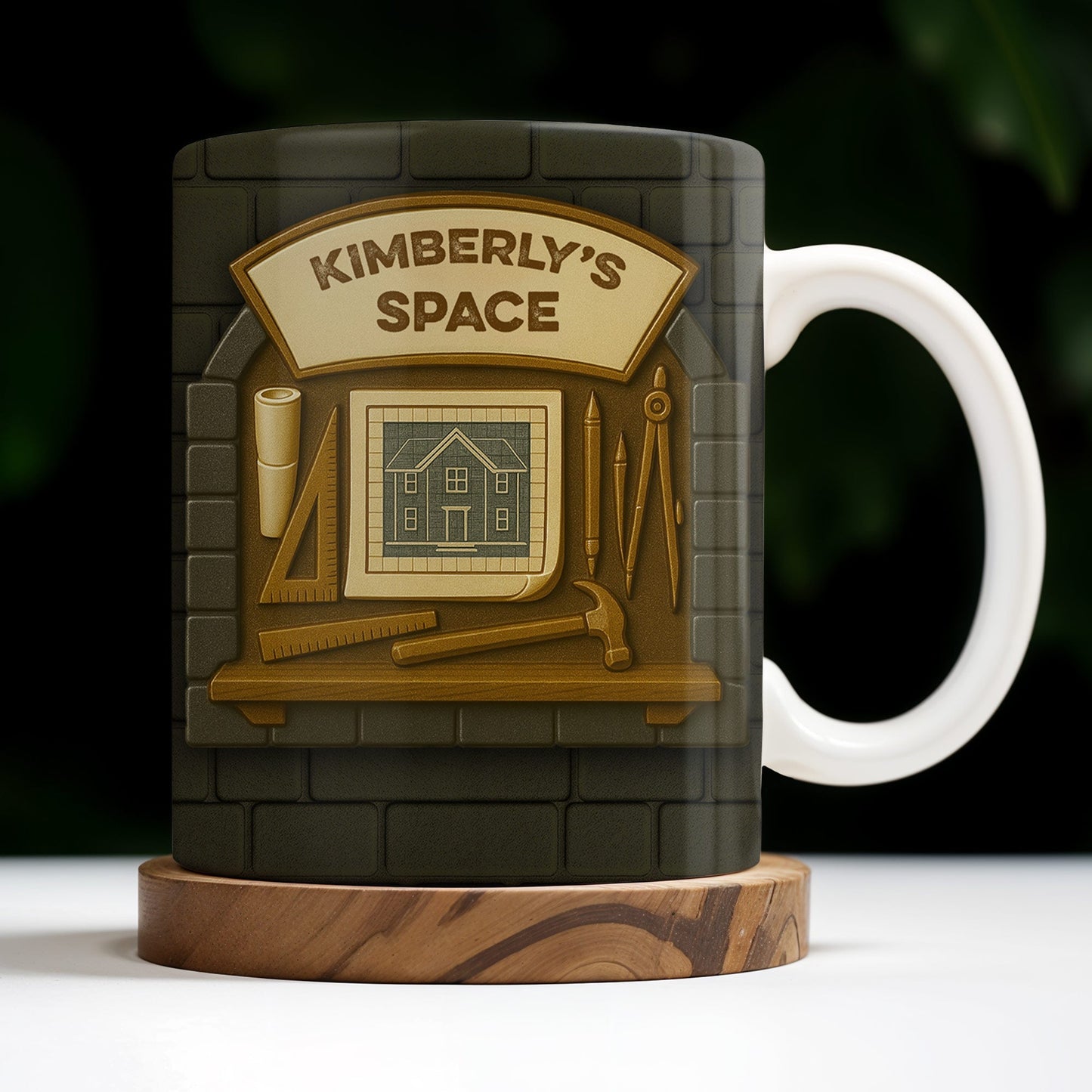 Kimberly's Space, House and Tools - Personalized Custom Coffee Mug - OFW005_MG