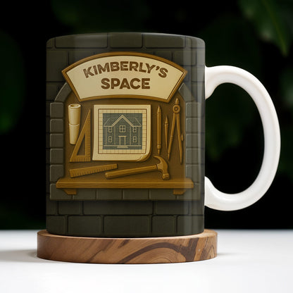 Kimberly's Space, House and Tools - Personalized Custom Coffee Mug - OFW005_MG