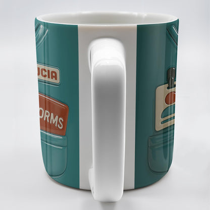 Celebrate the Heart of Healthcare, Nurse Scrubs and Medical Cross - Personalized Custom Coffee Mug - OFW010_MG