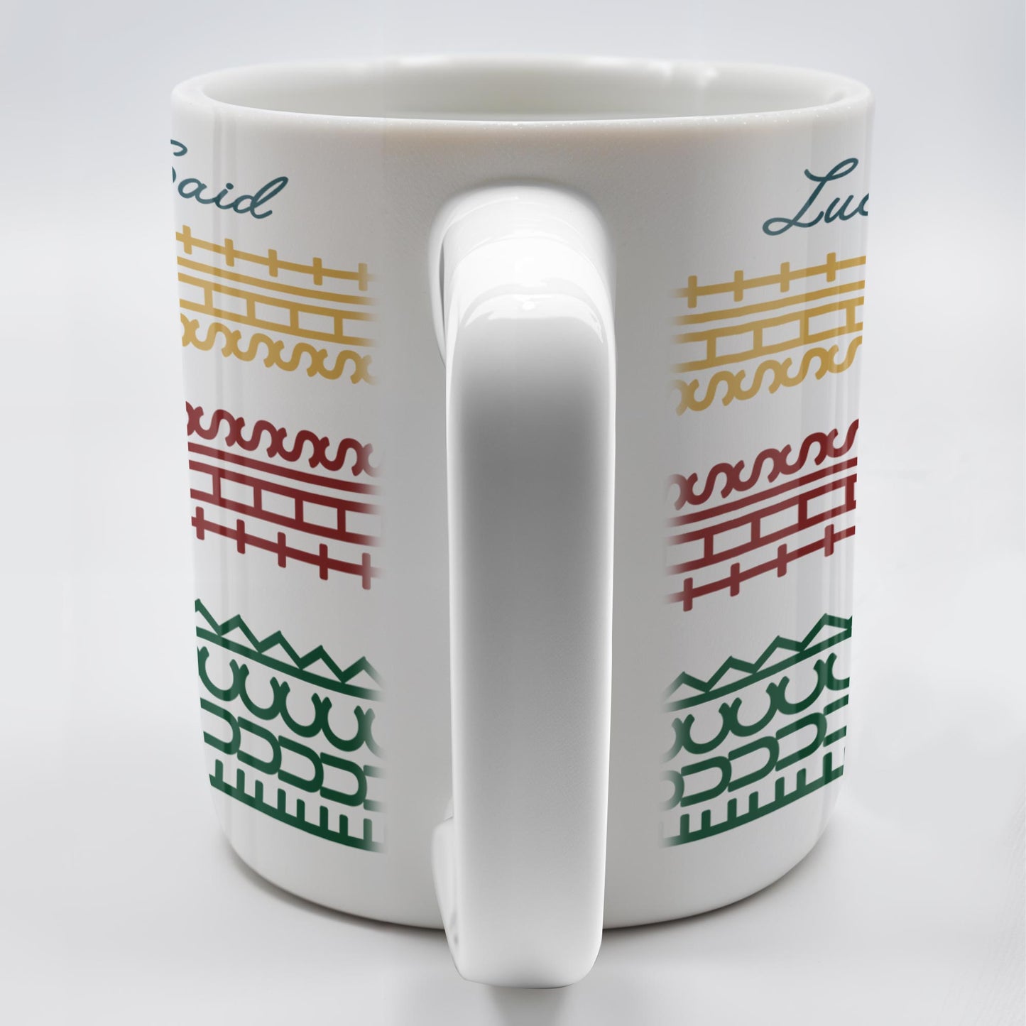 Lucia Once Said, Colorful Horizontal Bands Coffee Mug - Personalized Custom Coffee Mug - OFW012_MG