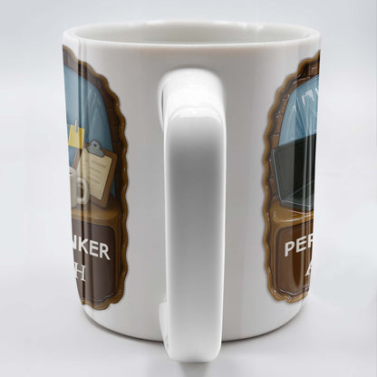 Personal Banker Coffee Mug With Shirt And Tie - Personalized Custom Coffee Mug - OFW014_MG