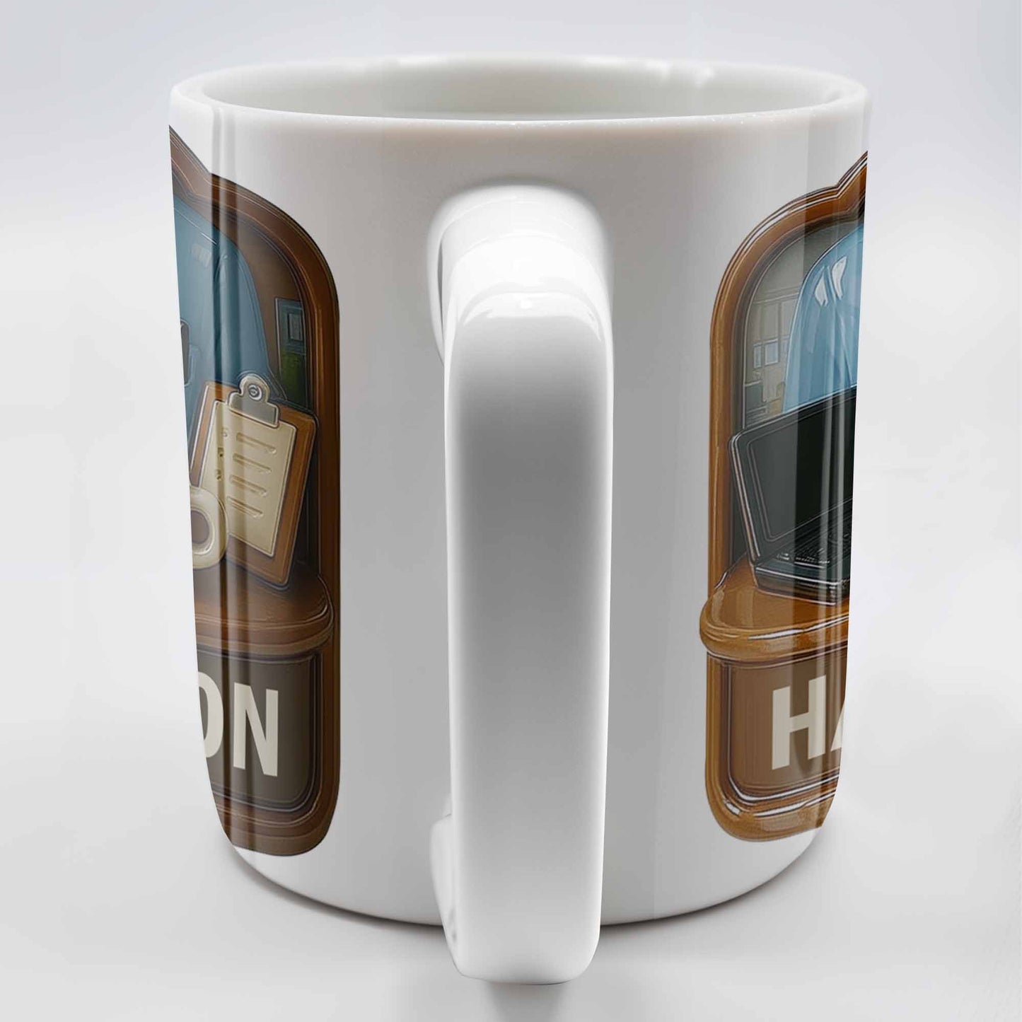 Perfect Gift For The Hardworking Professional Featuring Shirt, Tie, Desk - Personalized Custom Coffee Mug - OFW015_MG