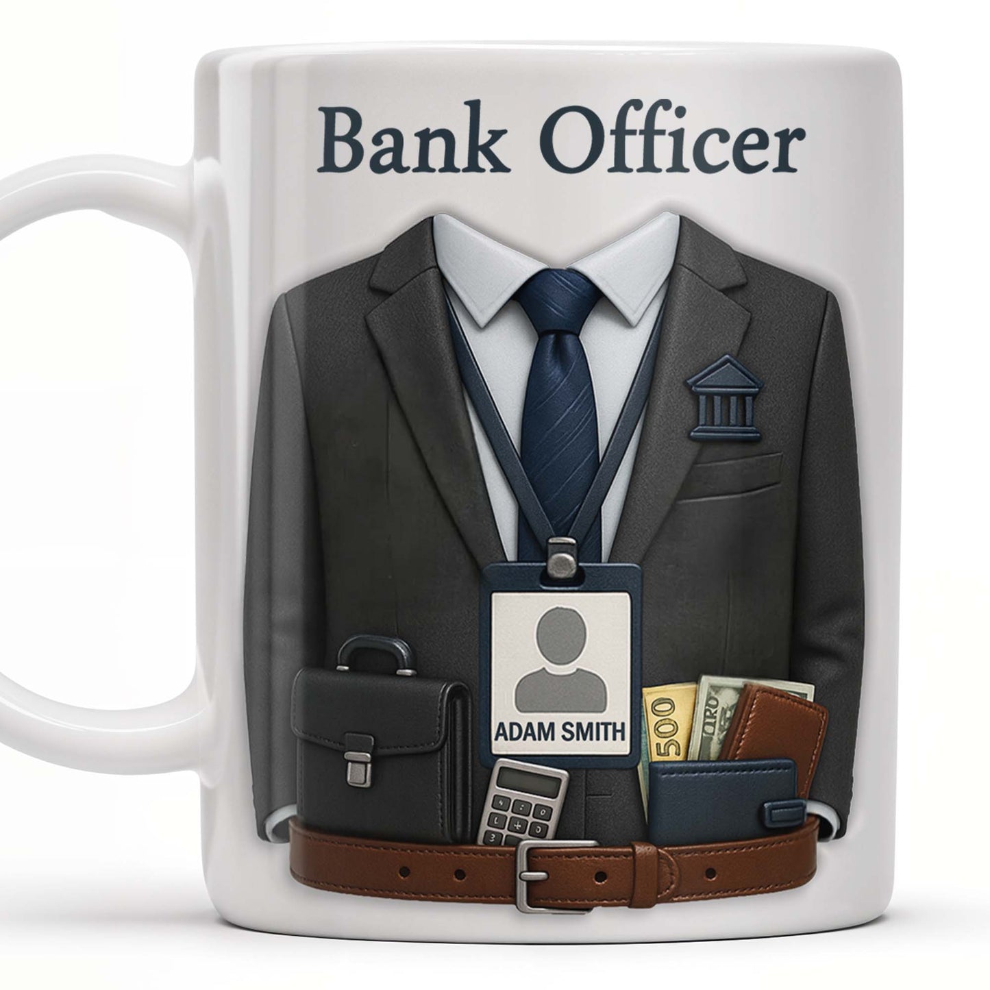 Celebrate Your Profession, Bank Officer Inspired Design - Personalized Custom Coffee Mug - OFW016_MG