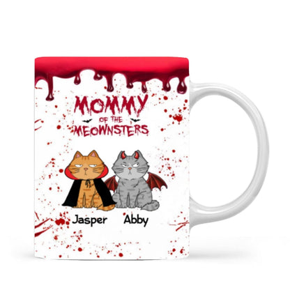 Halloween Mommy Daddy Of The Monsters Cats Personalized Mug