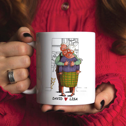 I Want To Grab Your Boobs Personalized Mug, Gift For Elder Couple