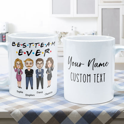 Office Squad New Version - Personalized Mug - Birthday, Retirement, Promotion, Leaving Gift For Colleagues, Employees, Staffs, Direct Reports