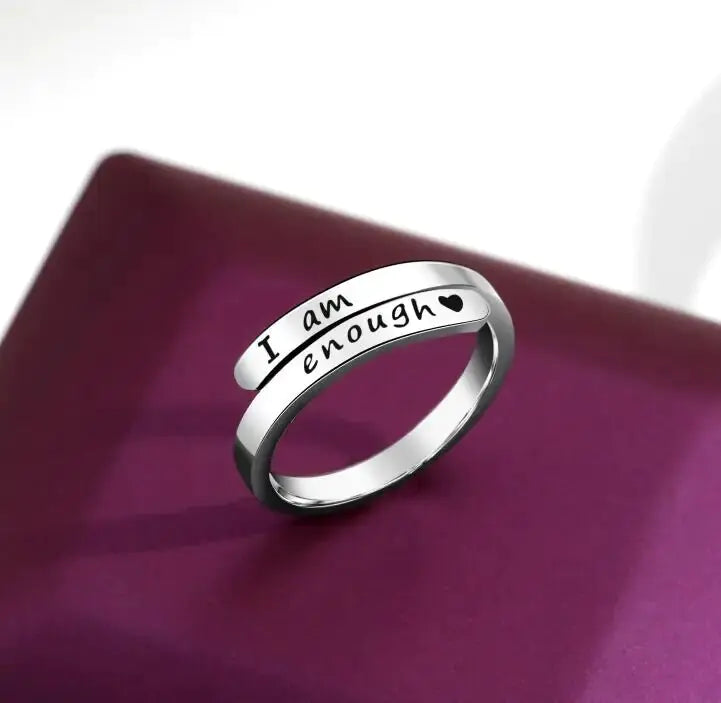I Am Enough Ring Hotsale Awareness Ring Jewelry