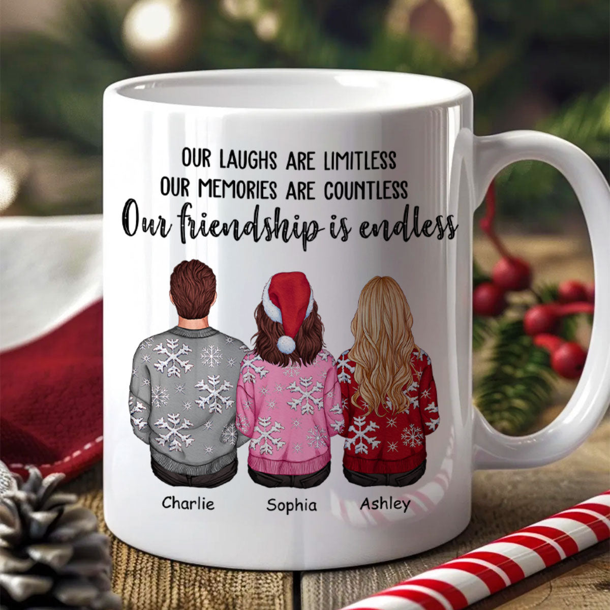 Personalized Best Friends Mug Gift, Personalized Friendship Gift, Soul Sister Christmas Gift for Best Friend, Long Distance Friendship Gift