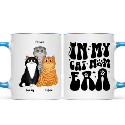 In My Cat Mom Era Fluffy Cats Gift For Cat Mom Cat Lover Personalized Mug